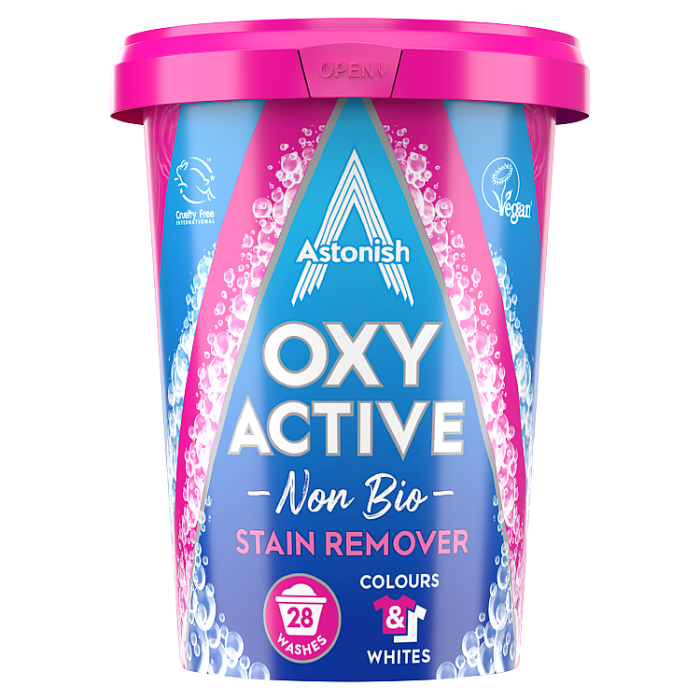 Astonish Oxy Active Non Bio Stain Remover, 625g (28 Washes)