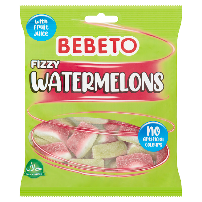 Bebeto Fizzy Watermelons, 150g