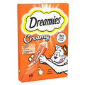 Dreamies Creamy Adult Cat & Kitten Treats with Tasty Chicken, 10g (Pack of 4)